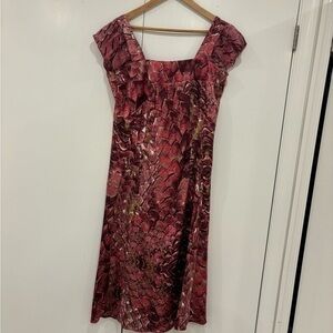 Just Cavalli Print Midi Dress Size 14